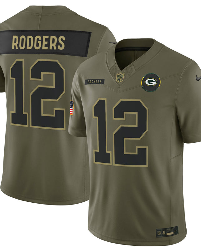 Men's Green Bay Packers 2025 Salute to Service Vapor Limited Jersey - All Stitched