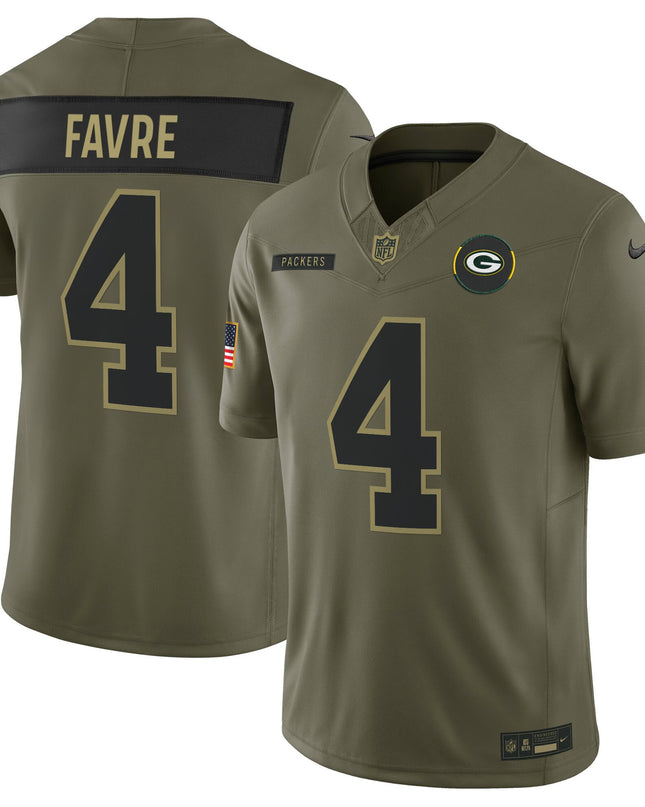 Men's Green Bay Packers 2025 Salute to Service Vapor Limited Jersey - All Stitched