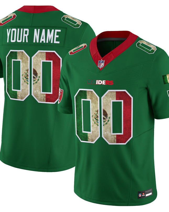 Las Vegas Raiders Mexico Vapor Limited Custom Jersey - All Stitched