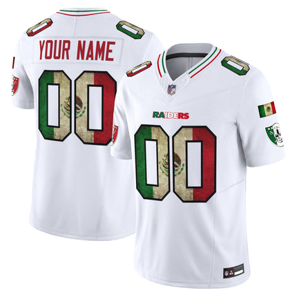 Las Vegas Raiders Mexico Vapor Limited Custom Jersey - All Stitched