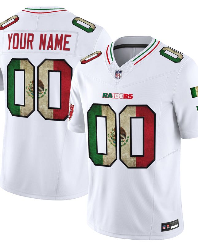 Las Vegas Raiders Mexico Vapor Limited Custom Jersey - All Stitched
