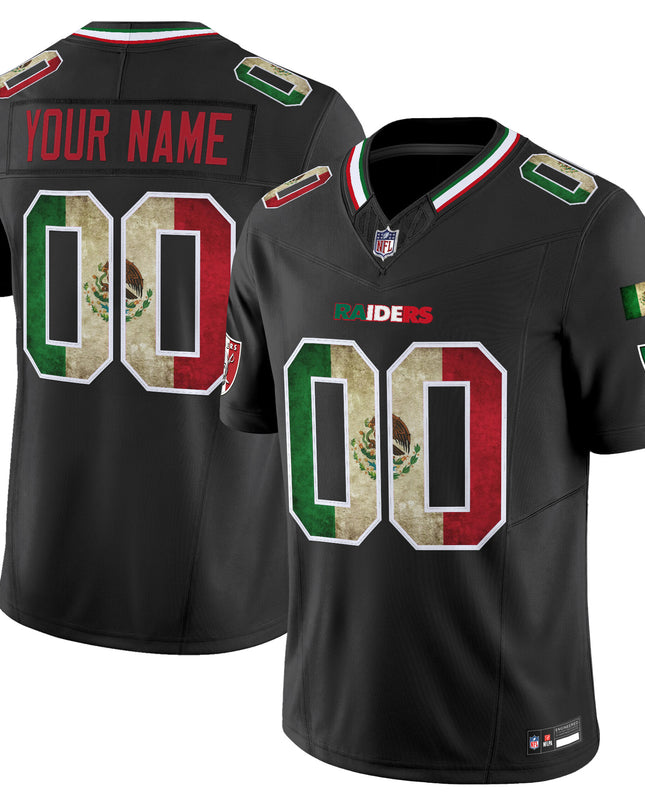 Las Vegas Raiders Mexico Vapor Limited Custom Jersey - All Stitched