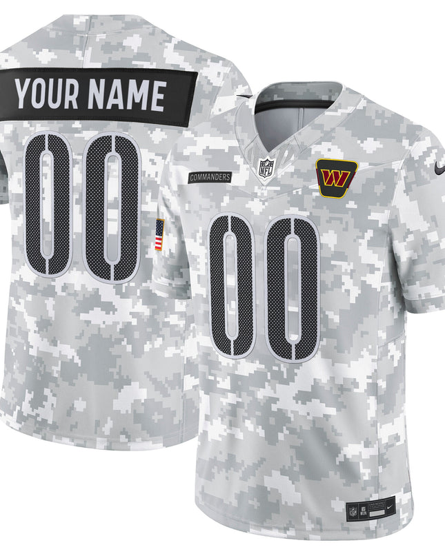 Washington Commanders 2025 Salute to Service Vapor Limited Custom Jersey - All Stitched