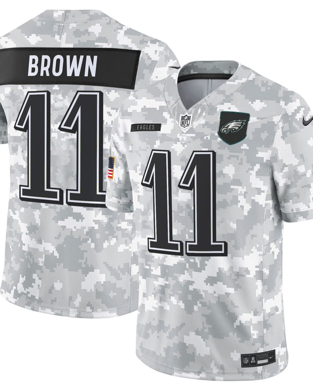 Men's Philadelphia Eagles 2025 Salute to Service Limited Jersey - All Stitched