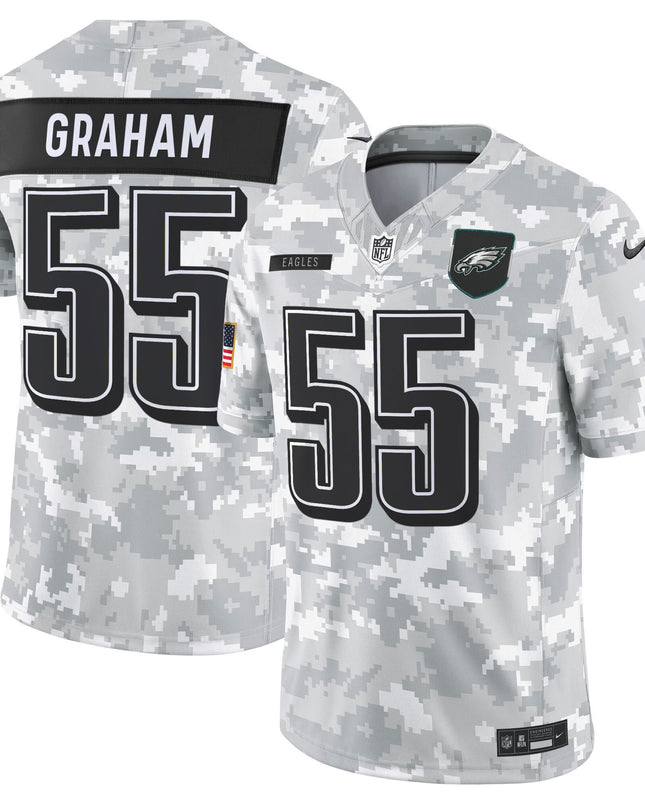 Men's Philadelphia Eagles 2025 Salute to Service Limited Jersey - All Stitched