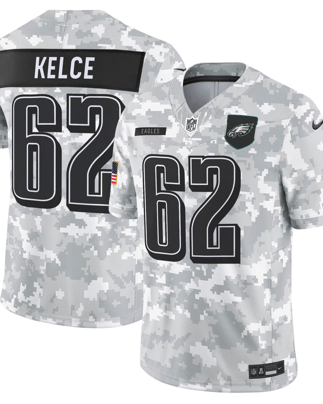 Men's Philadelphia Eagles 2025 Salute to Service Limited Jersey - All Stitched