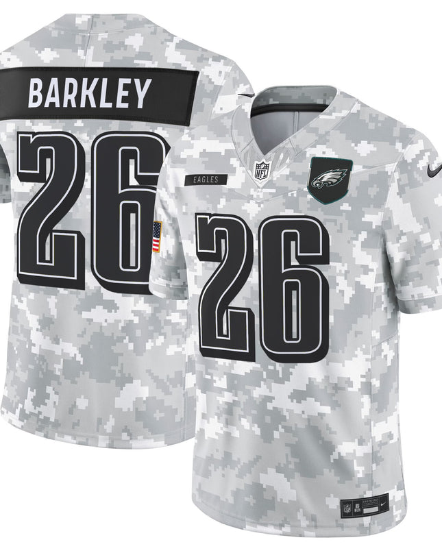 Men's Philadelphia Eagles 2025 Salute to Service Limited Jersey - All Stitched