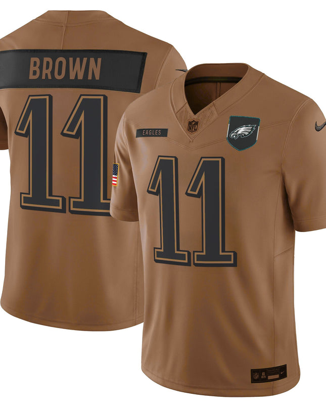Men's Philadelphia Eagles 2025 Salute to Service Limited Jersey - All Stitched