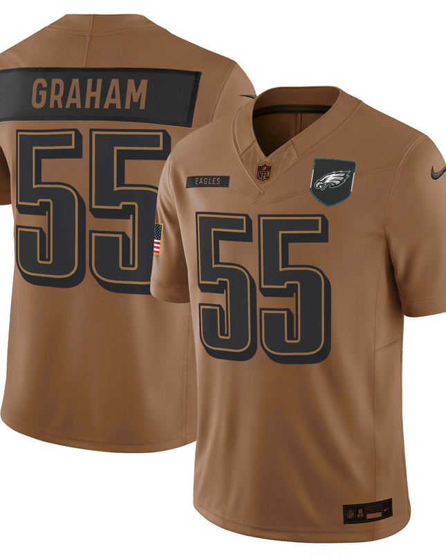 Men's Philadelphia Eagles 2025 Salute to Service Limited Jersey - All Stitched