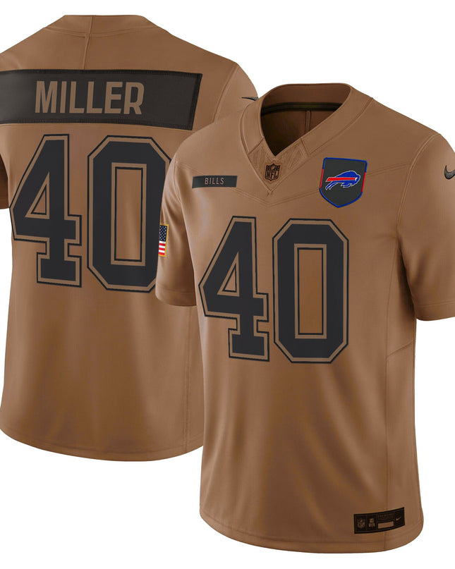 Men's Buffalo Bills 2025 Salute to Service Vapor Limited Jersey - All Stitched
