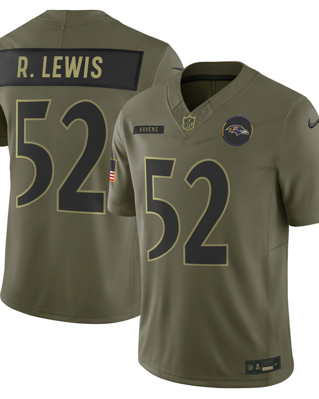 Baltimore Ravens 2025 Salute to Service Vapor Limited Jersey - All Stitched