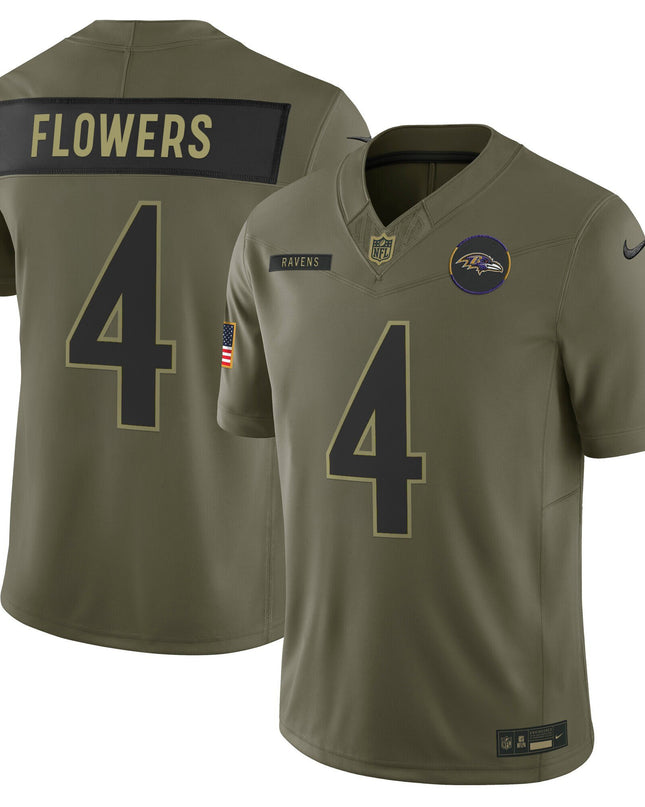 Baltimore Ravens 2025 Salute to Service Vapor Limited Jersey - All Stitched