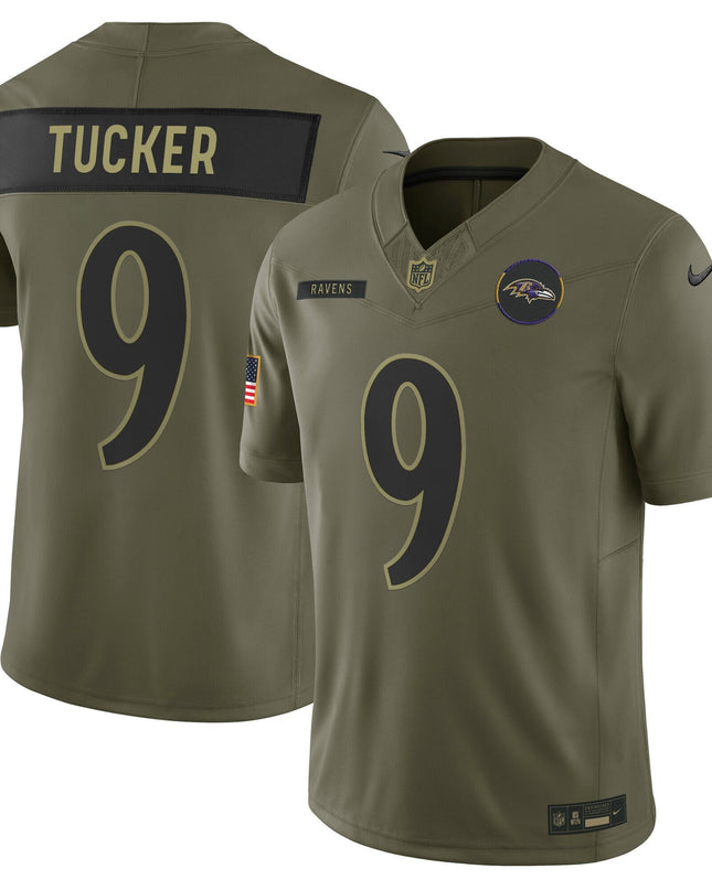 Baltimore Ravens 2025 Salute to Service Vapor Limited Jersey - All Stitched