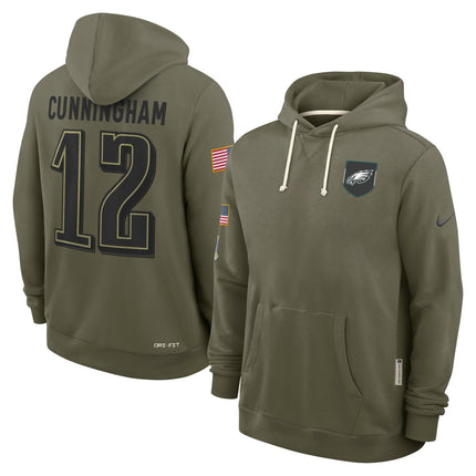 Philadelphia Eagles 2025 Salute to Service Pullover Hoodie - All Stitched