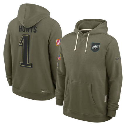 Philadelphia Eagles 2025 Salute to Service Pullover Hoodie - All Stitched
