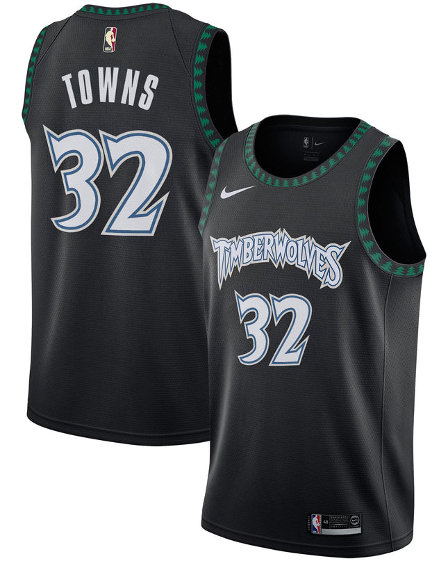 Minnesota Timberwolves 2025/26 "Black Trees" Swingman Jersey - All Stitched
