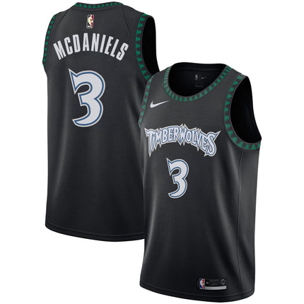 Minnesota Timberwolves 2025/26 "Black Trees" Swingman Jersey - All Stitched