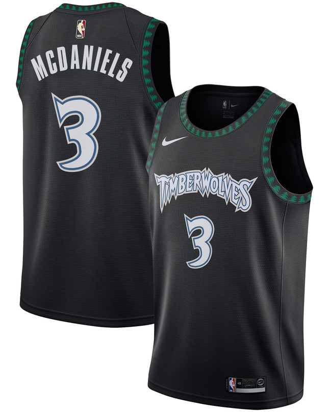 Minnesota Timberwolves 2025/26 "Black Trees" Swingman Jersey - All Stitched
