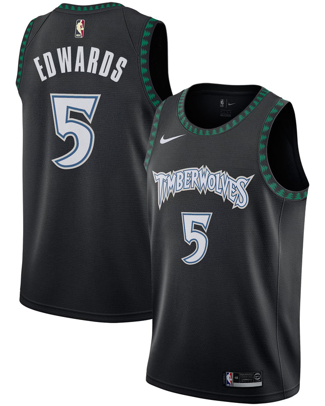 Minnesota Timberwolves 2025/26 "Black Trees" Swingman Jersey - All Stitched