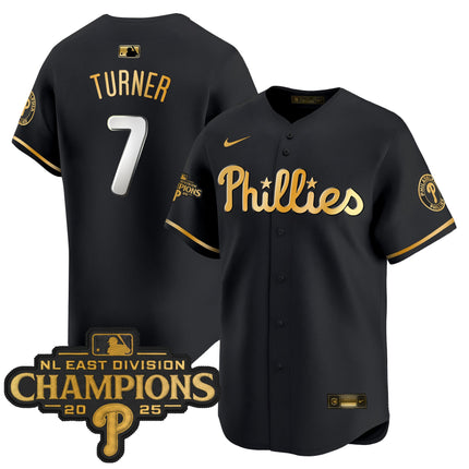 Men's Philadelphia Phillies 2025 NL East Division Champions Patch Vapor Premier Limited Jersey - All Stitched