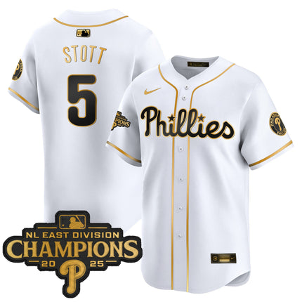 Men's Philadelphia Phillies 2025 NL East Division Champions Patch Vapor Premier Limited Jersey - All Stitched