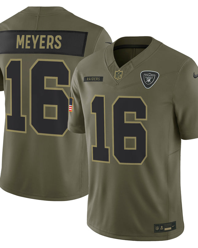 Las Vegas Raiders 2025 Salute to Service Vapor Limited Jersey - All Stitched