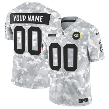 Green Bay Packers 2025 Salute to Service Vapor Limited Custom Jersey - All Stitched