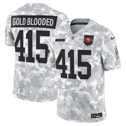 Men's San Francisco 49ers 2025 Salute to Service Vapor Limited Jersey - All Stitched