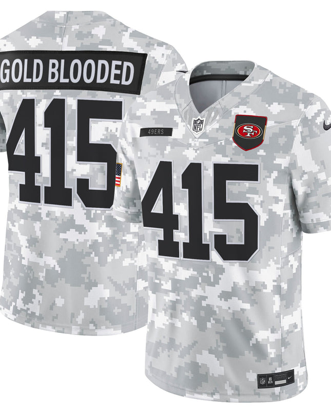 Men's San Francisco 49ers 2025 Salute to Service Vapor Limited Jersey - All Stitched