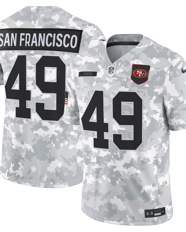 Men's San Francisco 49ers 2025 Salute to Service Vapor Limited Jersey - All Stitched