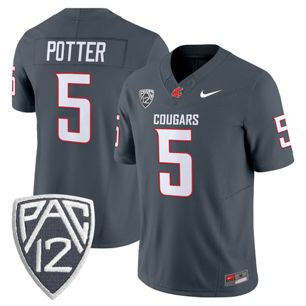 Men's Washington State Cougars 2025 Vapor Limited Jersey V2 - All Stitched