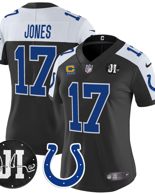 Women's Indianapolis Colts 2025 Jim Irsay Patch Vapor Limited Jersey - All Stitched
