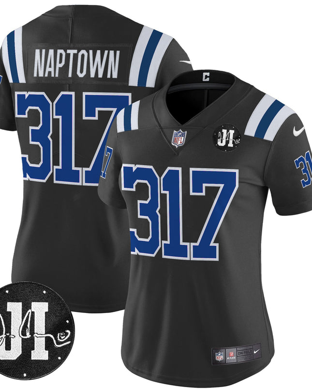 Women's Indianapolis Colts 2025 Jim Irsay Patch Vapor Limited Jersey - All Stitched