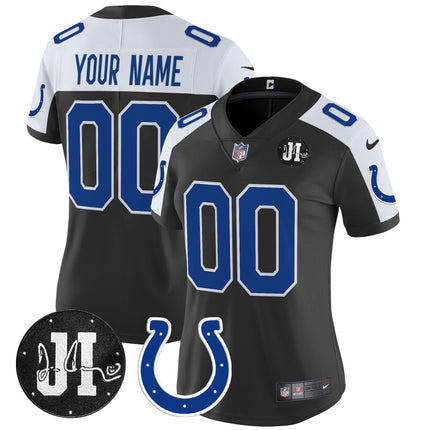 Indianapolis Colts 2025 Jim Irsay Patch Vapor Limited Custom Jersey - All Stitched