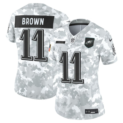 Women's Philadelphia Eagles 2025 Salute to Service Limited Jersey - All Stitched