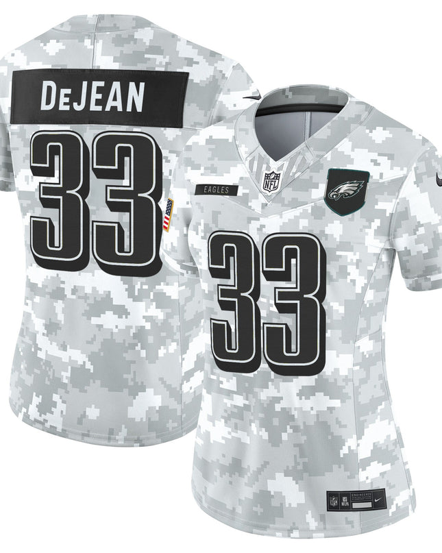 Women's Philadelphia Eagles 2025 Salute to Service Limited Jersey - All Stitched