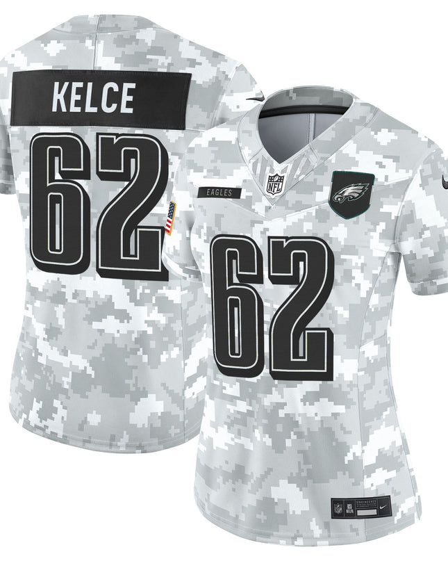Women's Philadelphia Eagles 2025 Salute to Service Limited Jersey - All Stitched