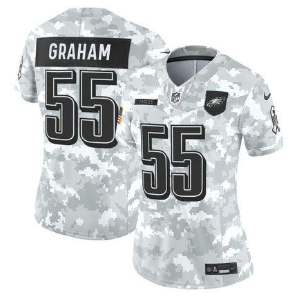 Women's Philadelphia Eagles 2025 Salute to Service Limited Jersey - All Stitched
