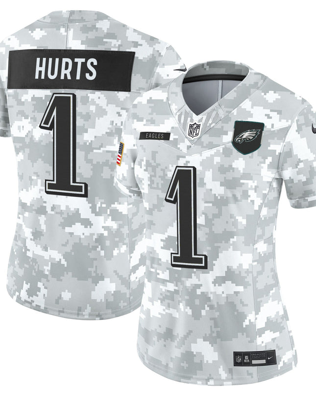 Women's Philadelphia Eagles 2025 Salute to Service Limited Jersey - All Stitched