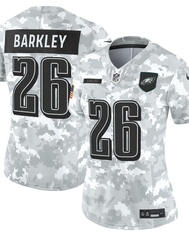 Women's Philadelphia Eagles 2025 Salute to Service Limited Jersey - All Stitched