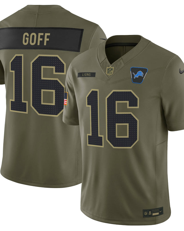 Men's Detroit Lions 2025 Salute to Service Vapor Limited Jersey - All Stitched
