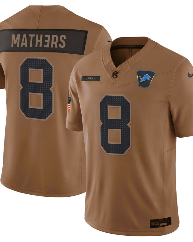 Men's Detroit Lions 2025 Salute to Service Vapor Limited Jersey - All Stitched