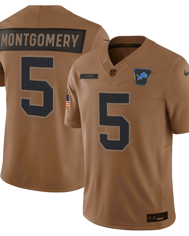 Men's Detroit Lions 2025 Salute to Service Vapor Limited Jersey - All Stitched