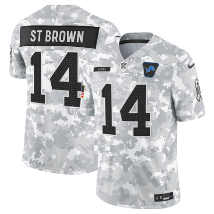 Men's Detroit Lions 2025 Salute to Service Vapor Limited Jersey - All Stitched