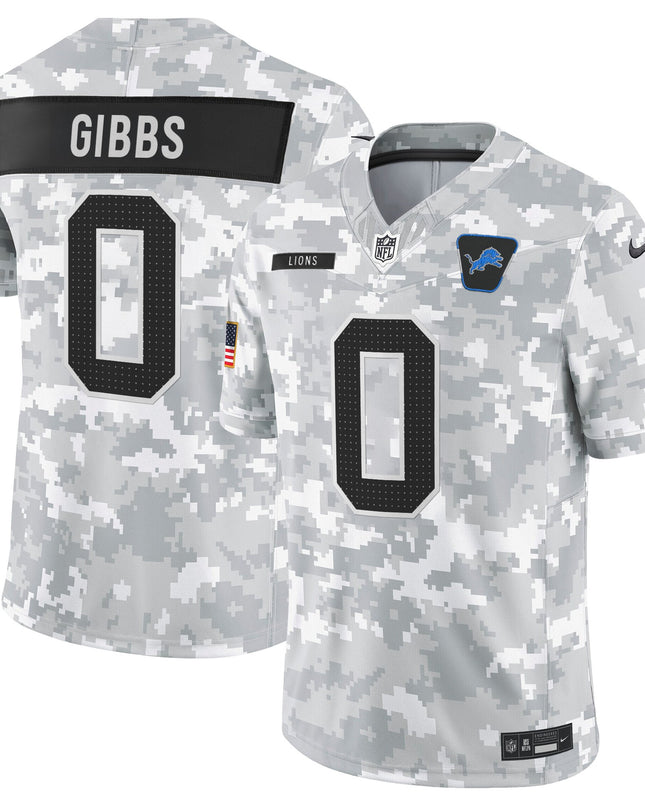 Men's Detroit Lions 2025 Salute to Service Vapor Limited Jersey - All Stitched