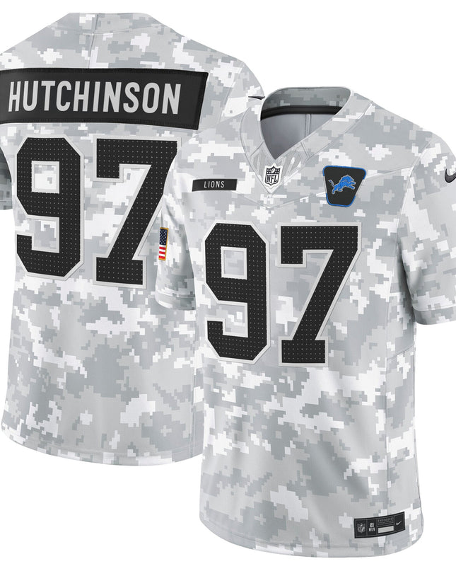 Men's Detroit Lions 2025 Salute to Service Vapor Limited Jersey - All Stitched