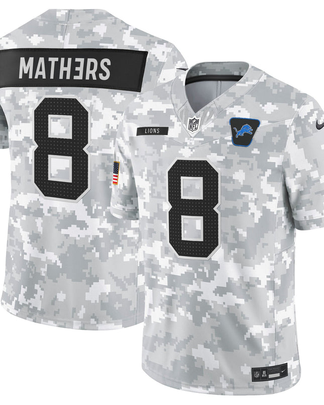 Men's Detroit Lions 2025 Salute to Service Vapor Limited Jersey - All Stitched