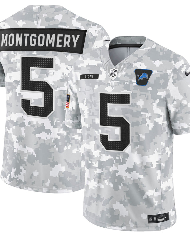 Men's Detroit Lions 2025 Salute to Service Vapor Limited Jersey - All Stitched