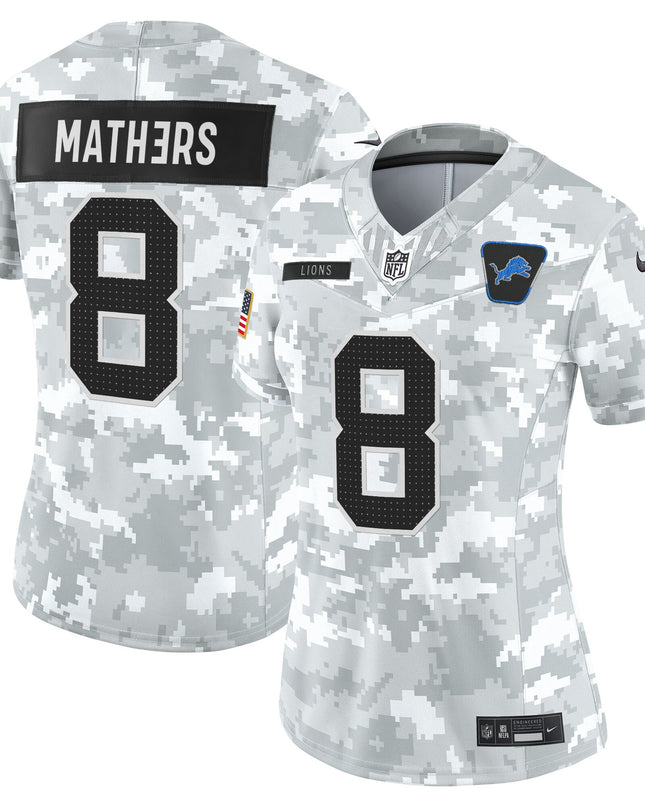 Women's Detroit Lions 2025 Salute to Service Vapor Limited Jersey - All Stitched