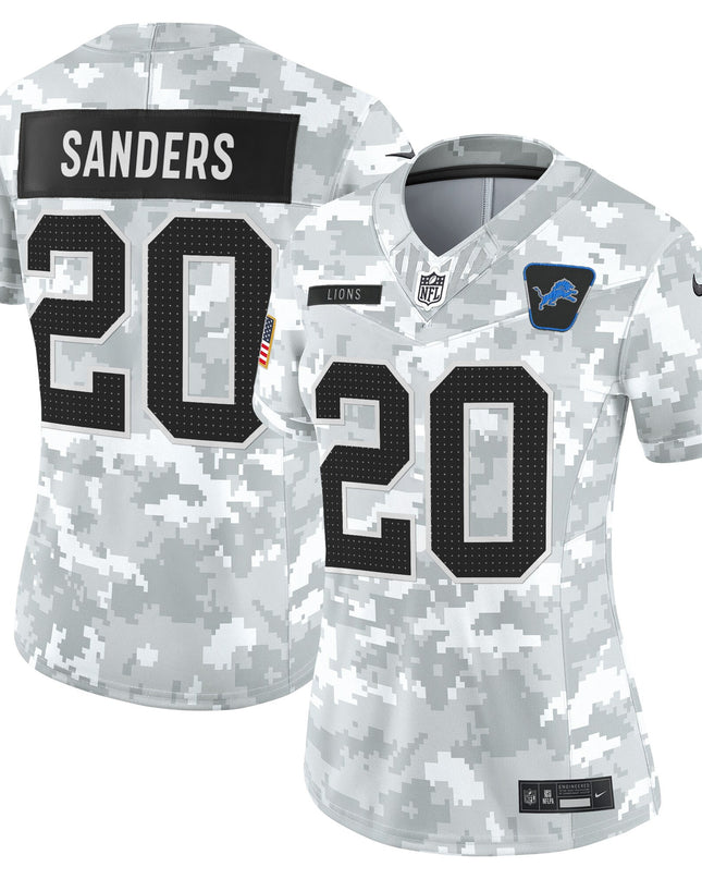 Women's Detroit Lions 2025 Salute to Service Vapor Limited Jersey - All Stitched